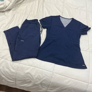 Grey's Anatomy Navy Blue Scrub Set